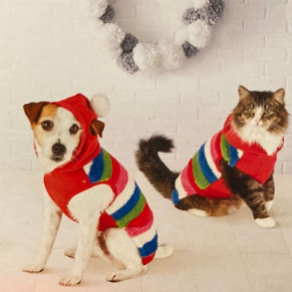 Pet Christmas Hoodie fits both Dogs and Cats Size XS NWT